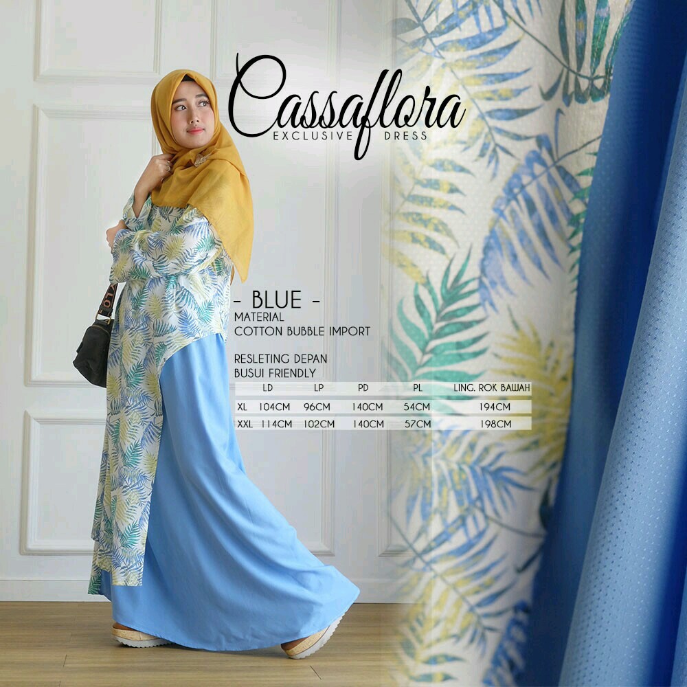 GAMIS CASSAFLORA QUAIL HIJAB INSTAN | ORIGINAL QUAIL HIJAB