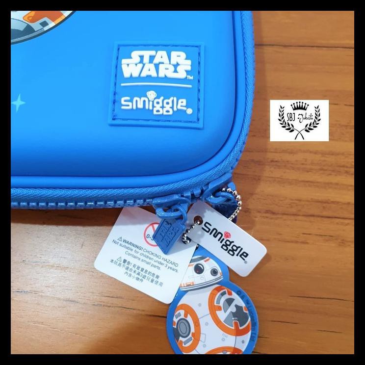 UNIK Tempat pensil Smiggle Original EVA Hardcase Star Wars BB-8 R2-D2