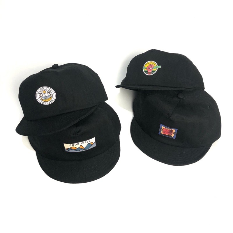 Caplook - Short Roof Cap - topi baseball - topi pendek visor - polo caps - dad cap - hat