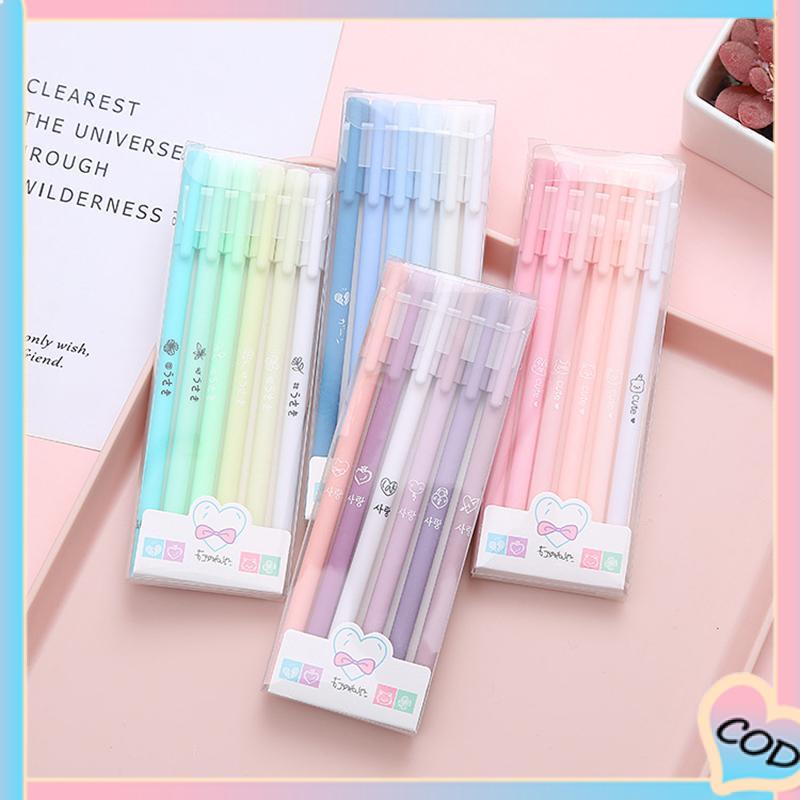 

COD❤️ 6 Buah/Set Tanda Tangan Pena Sederhana Siswa Penel Pulpen Morandi Warna Siswa Tanda Tangan Pena Sekolah Kantor Pasokan Alat Tulis-A.one