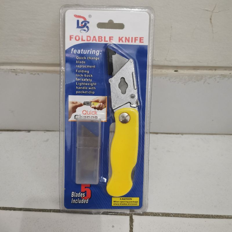 

Pisau Lipat Cutter Lipat - Folding Cutter Knife Foldable Knife