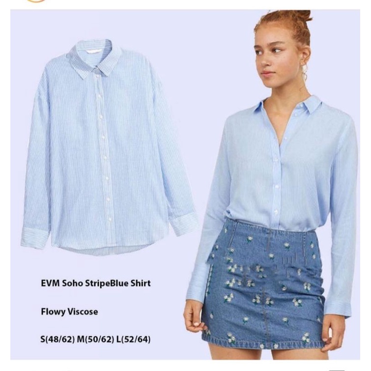 kemeja ISUGA stripe wanita