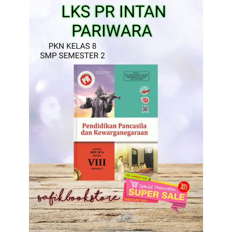 Buku Lks Pr Pkn Kelas 8 Smp Semester 2 Intan Pariwara 2020 2021 Shopee Indonesia