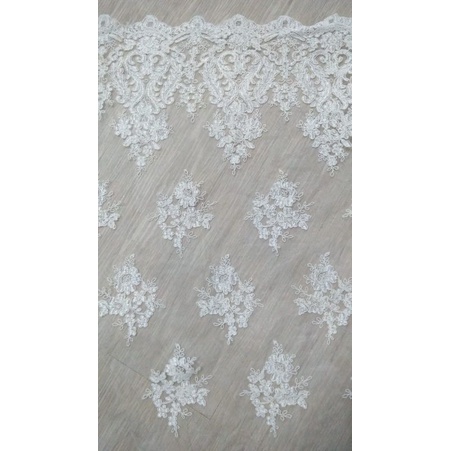 BRUKAT RENDA CORNELLY BORDIR BAHAN DASAR TILE COMPUTERISED EMBROIDERY