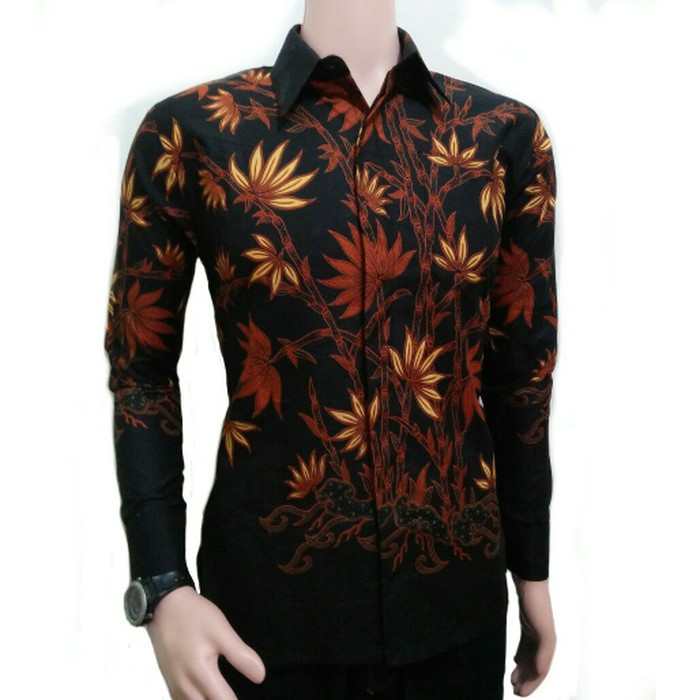 KEMEJA UNGGUL JAYA MOTIF BAMBU H |BATIK PRIA ELEGAN | BATIK PEKALONGAN