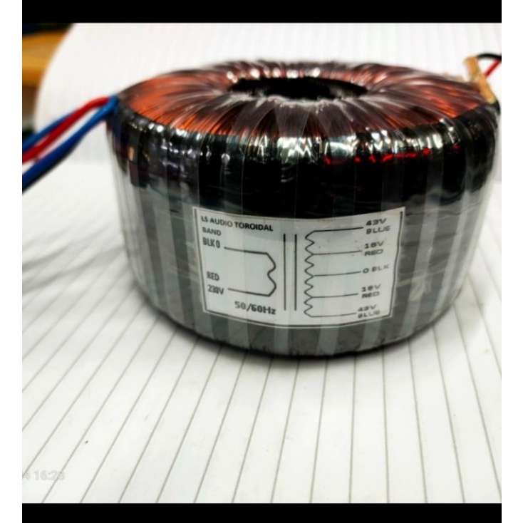 Trafo aktip huper ha300  43v 18v ct 18v 43v