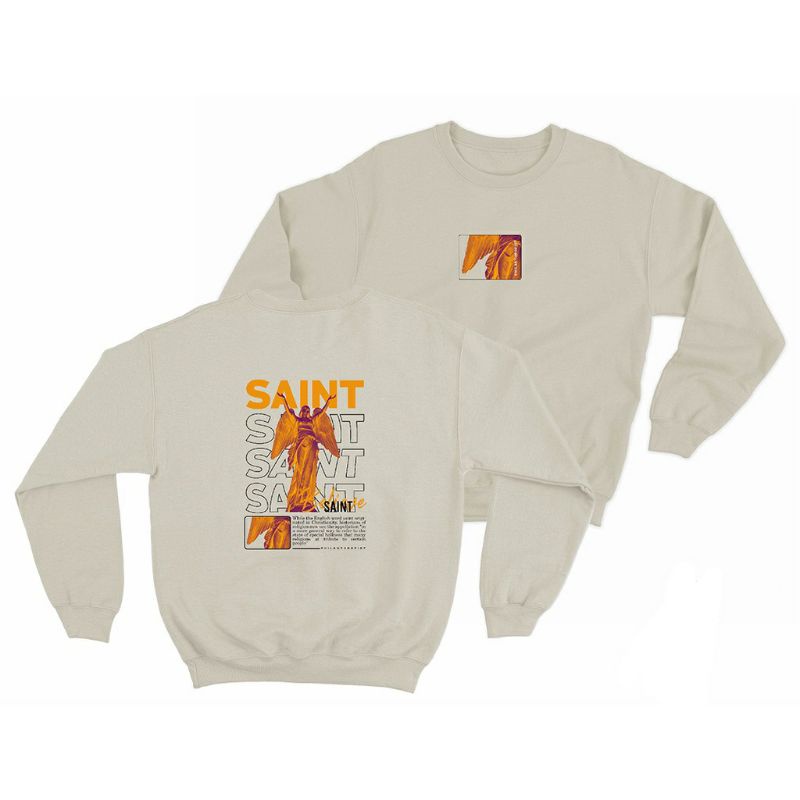 SWEATER CREWNECK PRIA WANITA (SAINT)