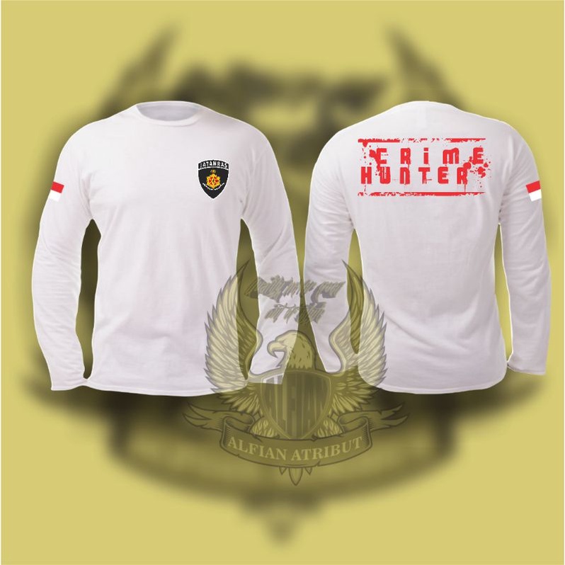 Kaos JATANRAS, kaos terbaru jatanras crime hunter lengan panjang, kaos atasan jatanras
