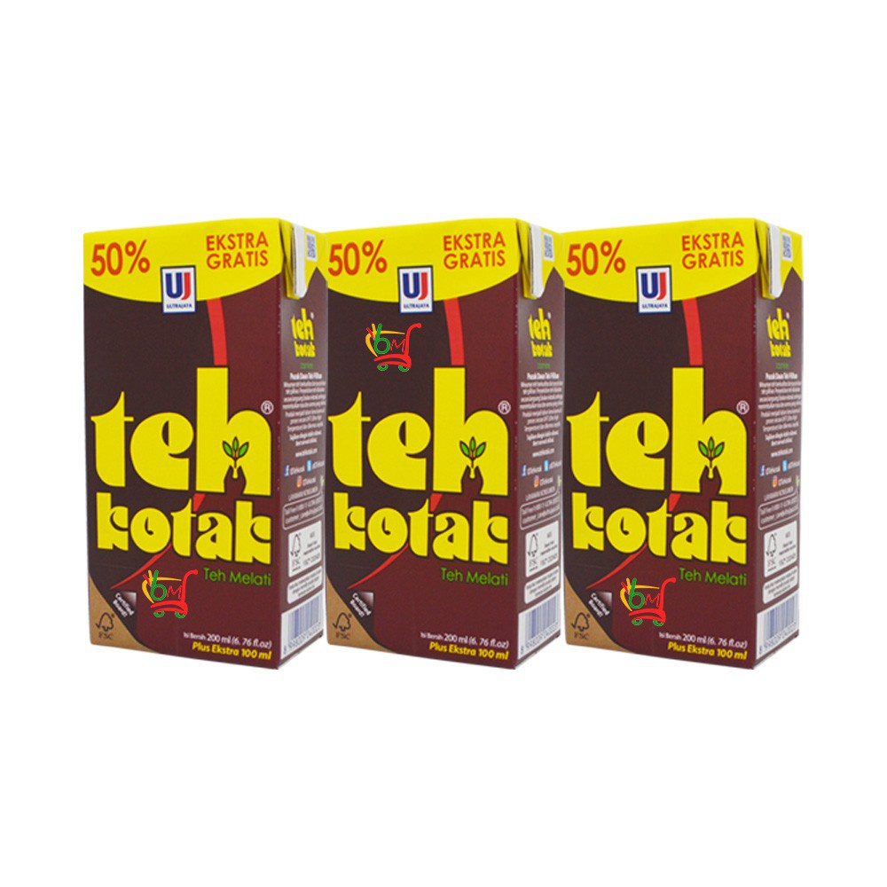 Teh Kotak Ultra 200 ml + Ekstra 100ml