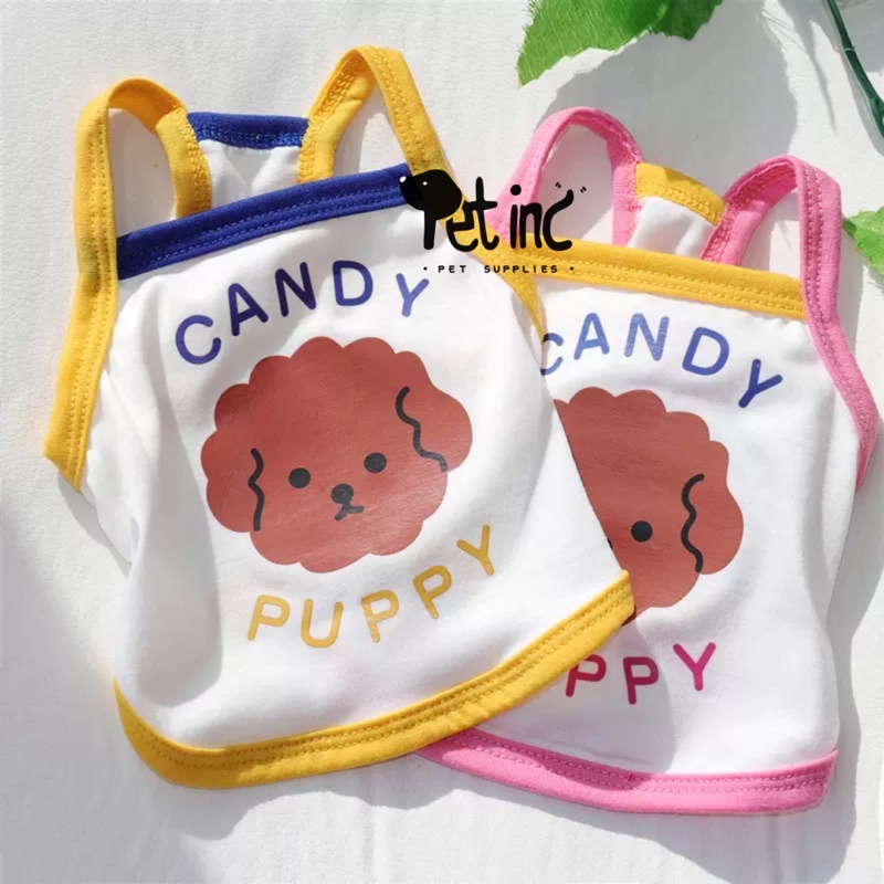 candy puppy tank top