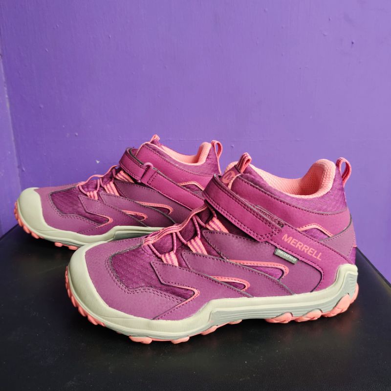 Sepatu Anak Merrell outdoor Pink Orange Waterproof original murah