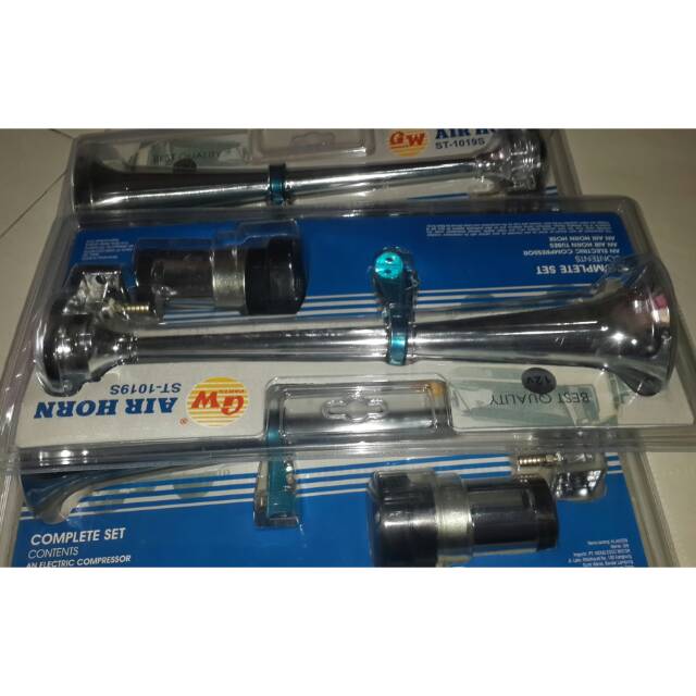 Klakson Angin Elektrik 12 volt 24 Volt Dinamo 1 corong 38cm Tanpa Tabung Motor Mobil