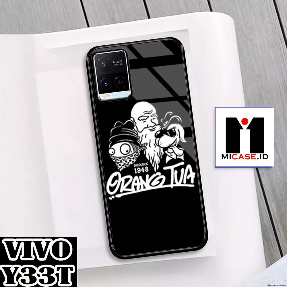 Case VIVO Y33T - Casing VIVO Y33T Fashion Case Terbaru 2022 MI.CASE [ ORANG TUA ] Soft Case Glass VI