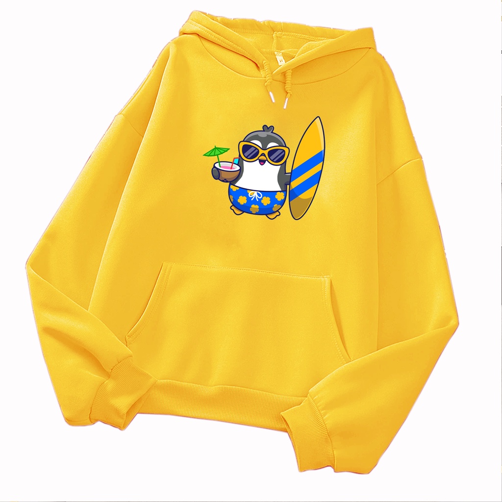 Sweater hoodie anak perempuan PENGUIN sweter jaket anak cowok cewek lucu termurah