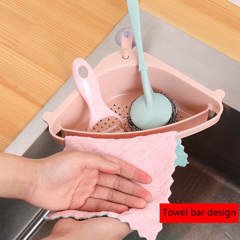 Keranjang Saringan Wastafel Bentuk Segitiga Untuk Makanan