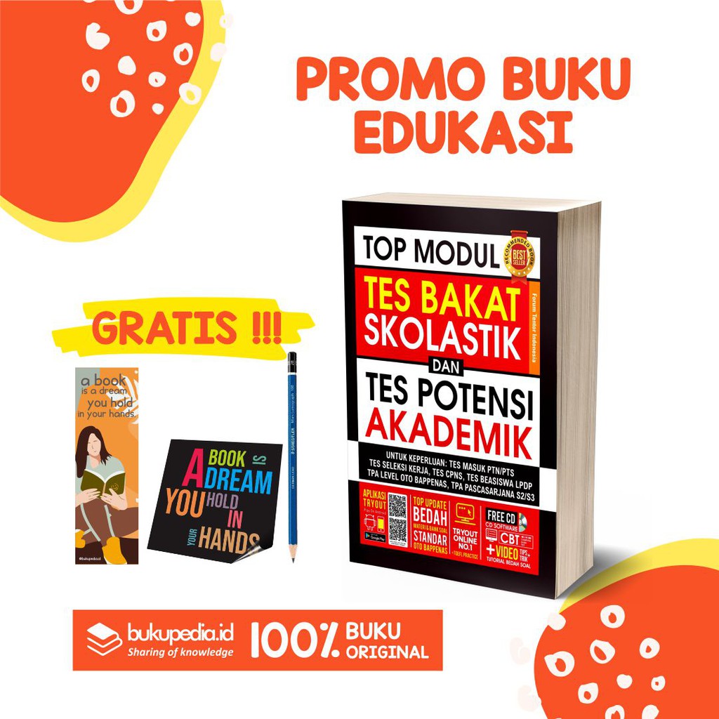 Jual BUKU TOP MODUL TES BAKAT SKOLASTIK DAN TES POTENSI AKADEMIK ...