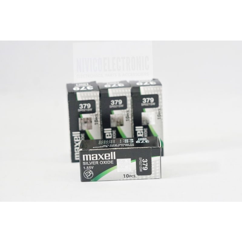 Baterai MAXELL SILVER OXIDE 379 SR521SW BOX