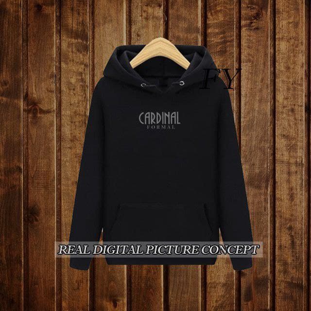 Jaket Jumbo Zipper S, M, L, XL, XXL, 3XL, 4XL, 5XL Pria Wanita Hoodie Big Size cardinal