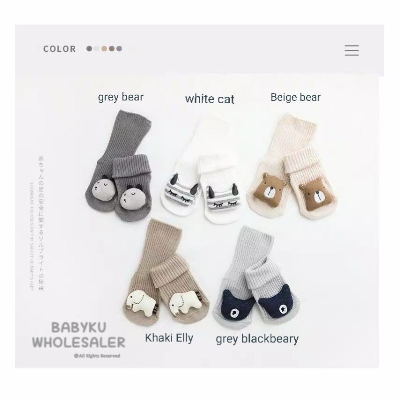 Kaos kaki anak 3d boneka / Baby 3d socks animal