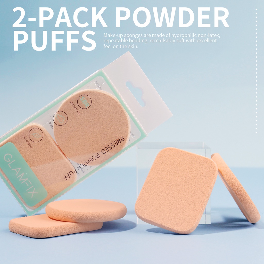 ★ BB ★  GLAMFIX Camelia Loose Powder Puff - Star Compact Sponge Circle - Profesional Air Cushion Puff - Summer Pocket Puff - Powder Puff