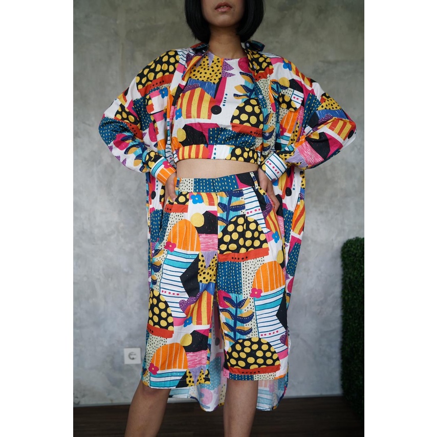 Calla The Label - White Bermuda Pants.