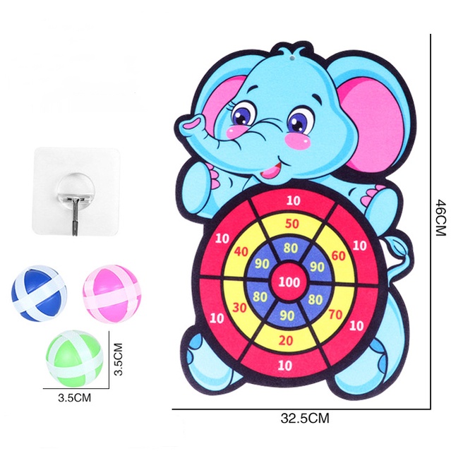 Mainan Papan Target Dart Motif Kartun Untuk Anak