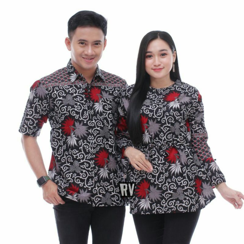 [BISA COD] Batik Couple_Maora Sania Ruffle Batik Couple Ori Ndoro Jowi DNT Garansi Termurah