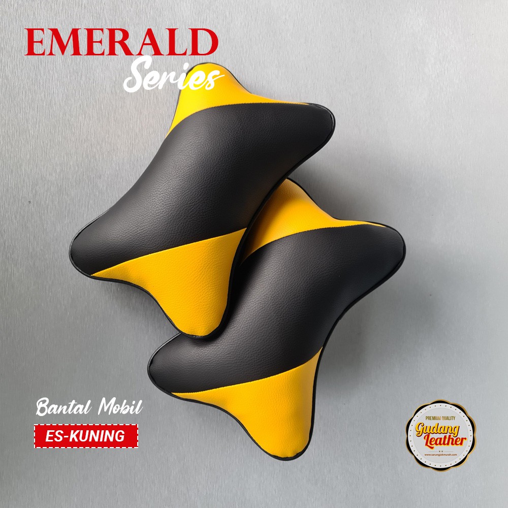 Bantal Mobil Kulit Sintetis - Emerald Series