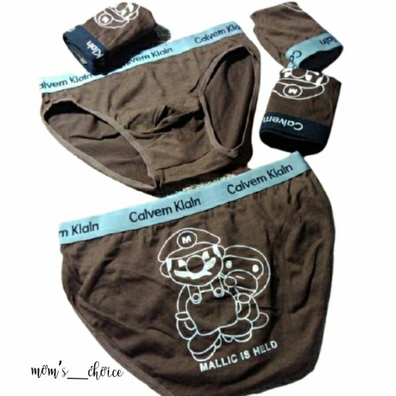 CELANA DALAM IMPORT ANAK LAKI LAKI JUMBO KATUN / sempak anak cowo COKLAT MALLIC