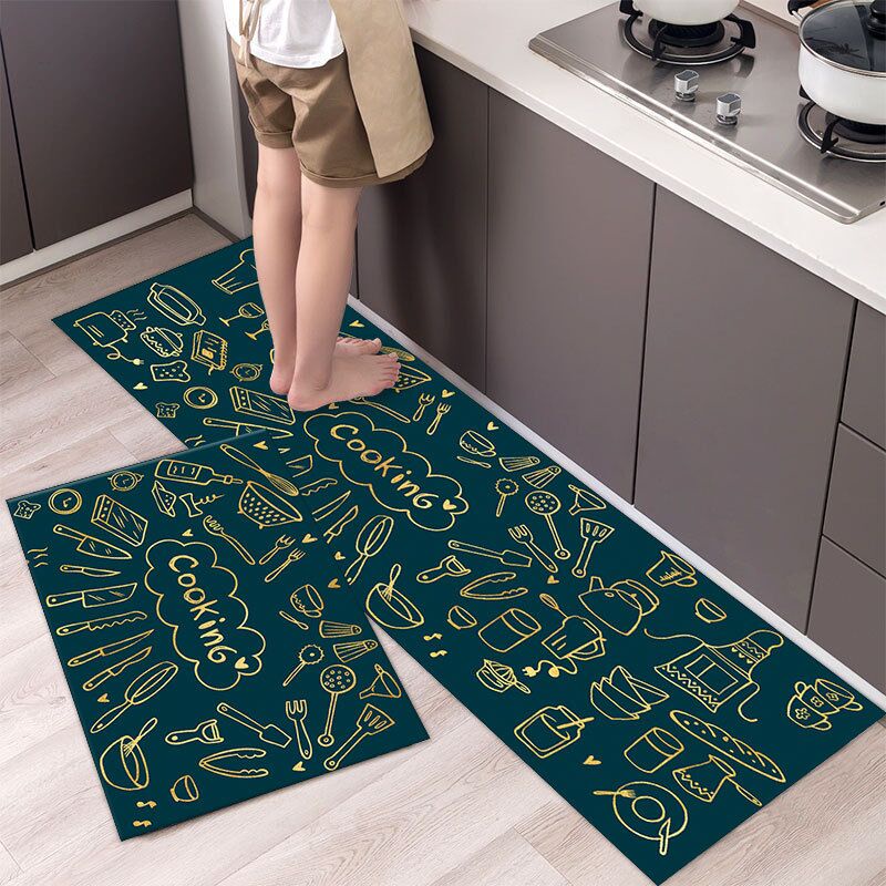 Keset Dapur 2in1 Kitchen Floor Mat Lembut Anti Slip Kamar Mandi Kamar TIdur Premium Alas Lantai