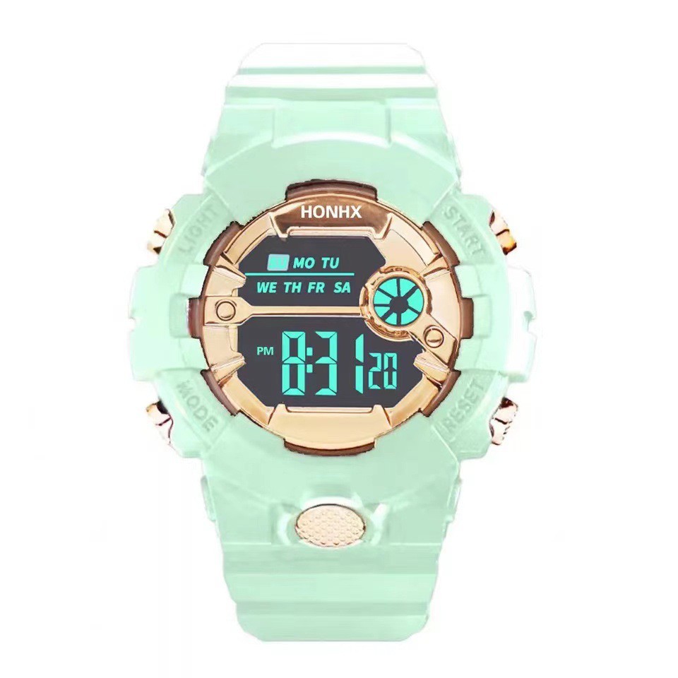 Jam Tangan Sport Digital Dial Bulat Rubber Untuk Wanita Dan Pria Fashion Gaya Korea Import-45-3 Tosca