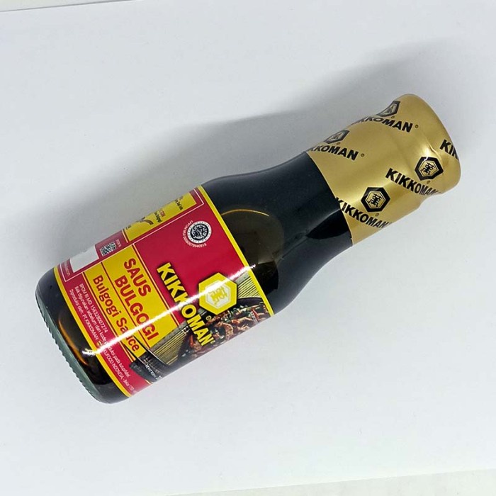 

SAUS-DRESSING- KIKKOMAN SAUS BULGOGI / BULGOGI SAUCE HALAL KEMASAN BOTOL BELING 300GR