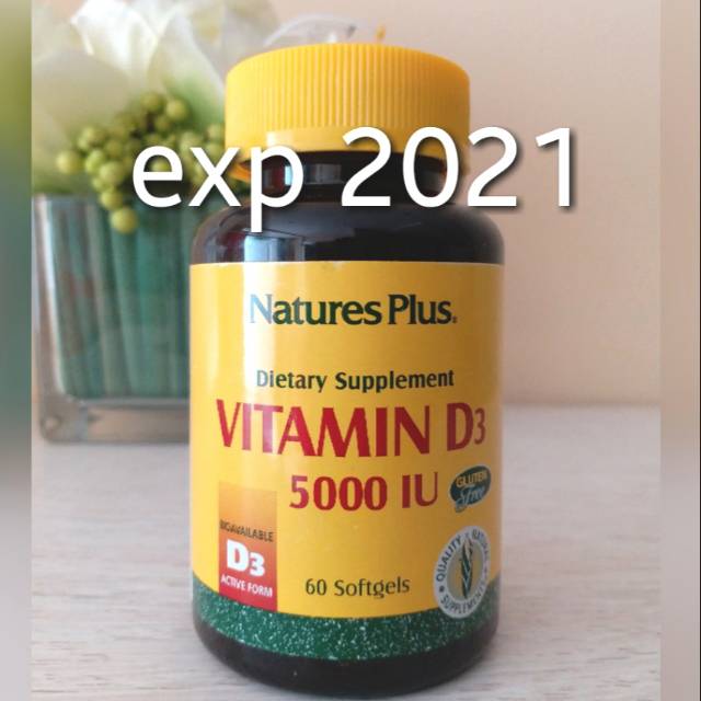 Natures Plus Nature Plus Vitamin D3 5000 Iu Vit D3 Isi 60 Softgels