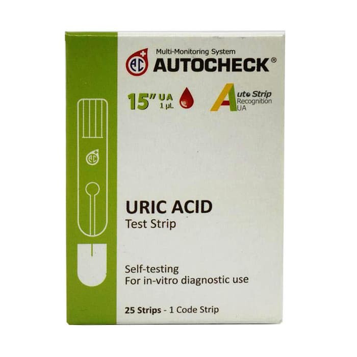 

STRIP AUTOCHECK Uric Acid / Asam Urat - ISI 25 STRIP