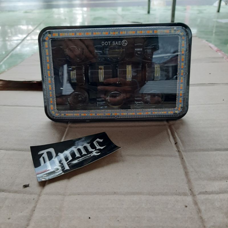 LAMPU DEPAN DAYMAKER KOTAK PNP DI GL PRO GL 100 RX S REVLEKTOR DAYMAKER KOTAK