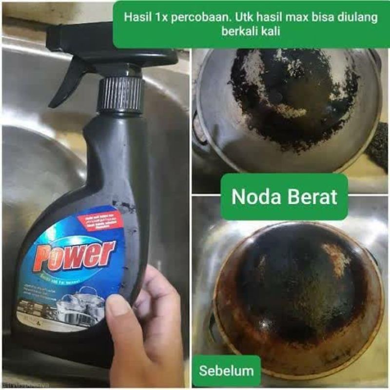 MY WAY Power Black Serbaguna Degreaser Pembersih Kerak Panci Wajan dan Kamar Mandi 480ML