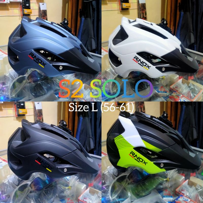 RNOX helm sepeda MTB Enduro helm rnox xc with bracket action cam