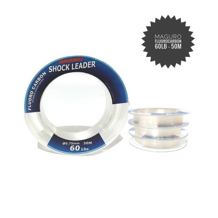 Senar Pancing Maguro Fluorocarbon Shock Leader 60 lb