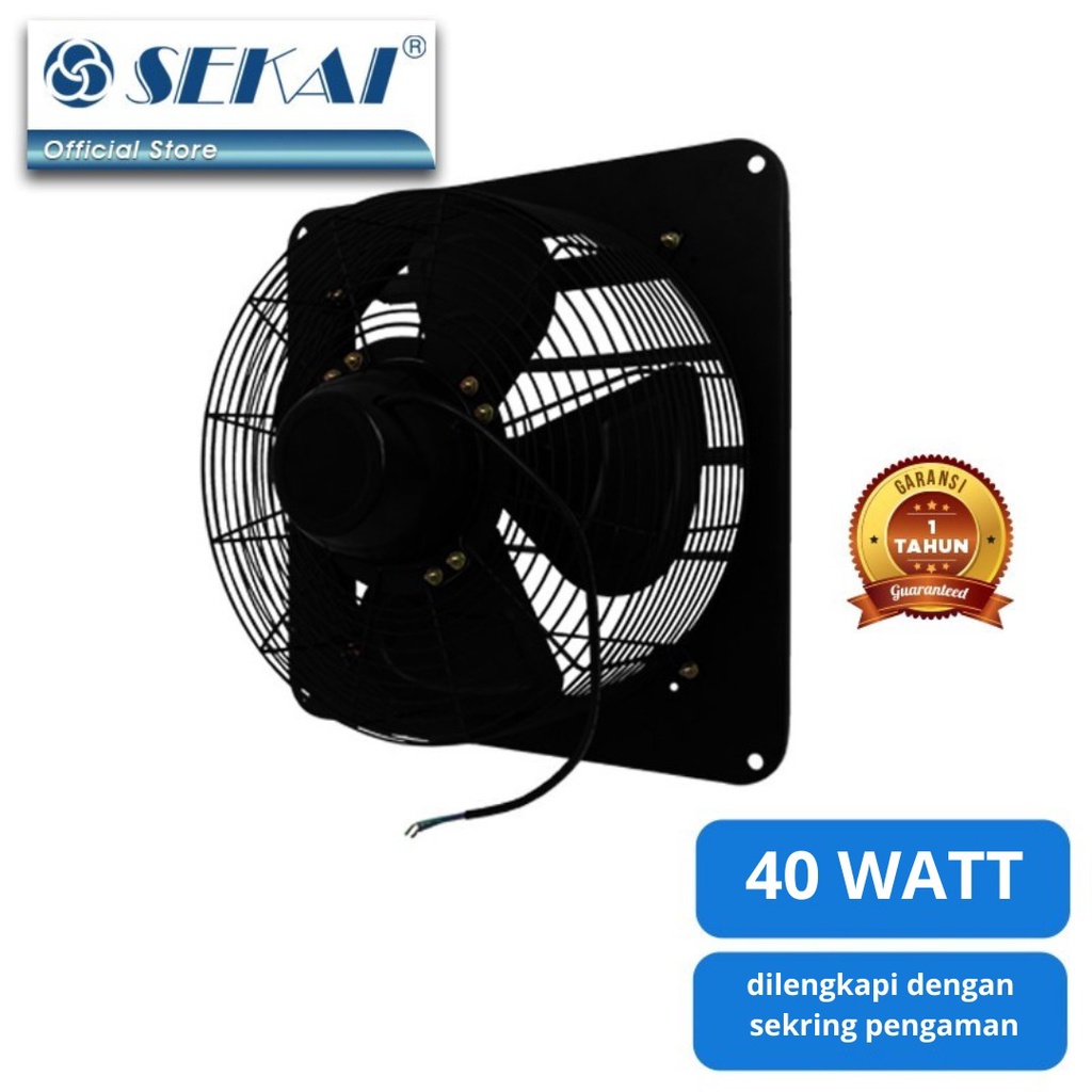 SEKAI EXHAUST FAN DINDING INDUSTRI HEXOS 12 INCH IME 1293 NS / Kipas Angin Partisi Industri / Exhaust