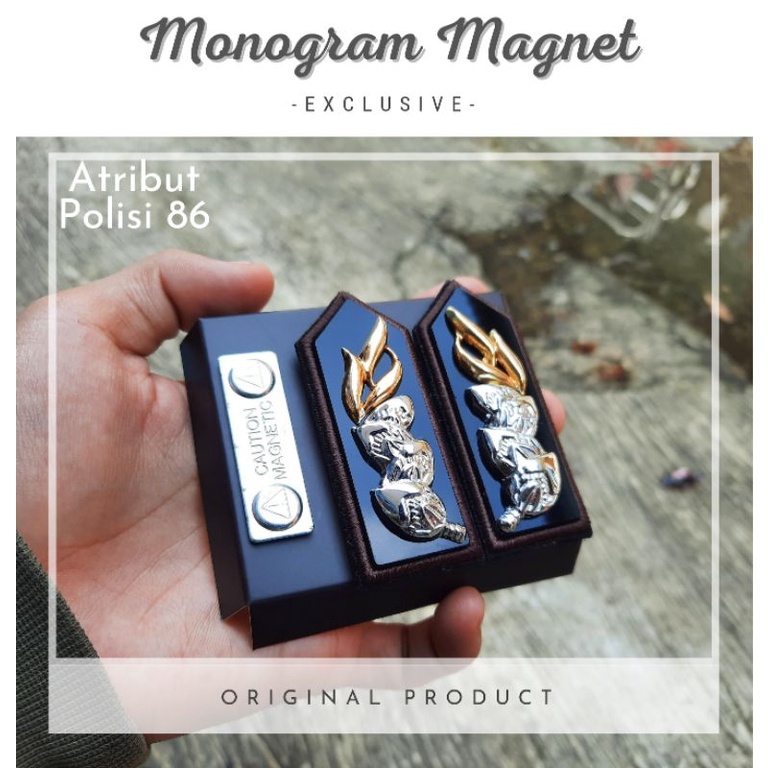 Monogram polri mika magnet
