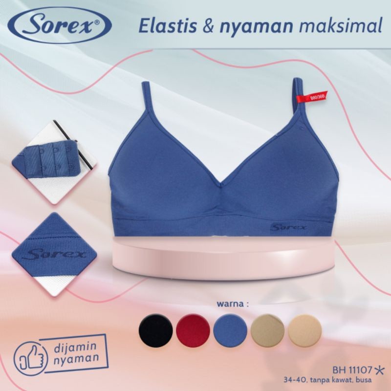 BH / BRA SPORTY SOREX 11107 TANPA KAWAT BUSA SEAMLESS