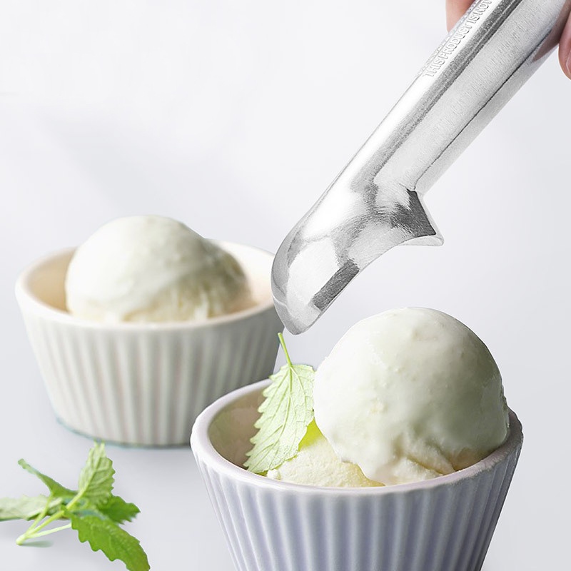 [Portable Aluminum Alloy Non-stick Anti-feeze Ice Cream Scoop ][3 Types Ice Cream Tools]