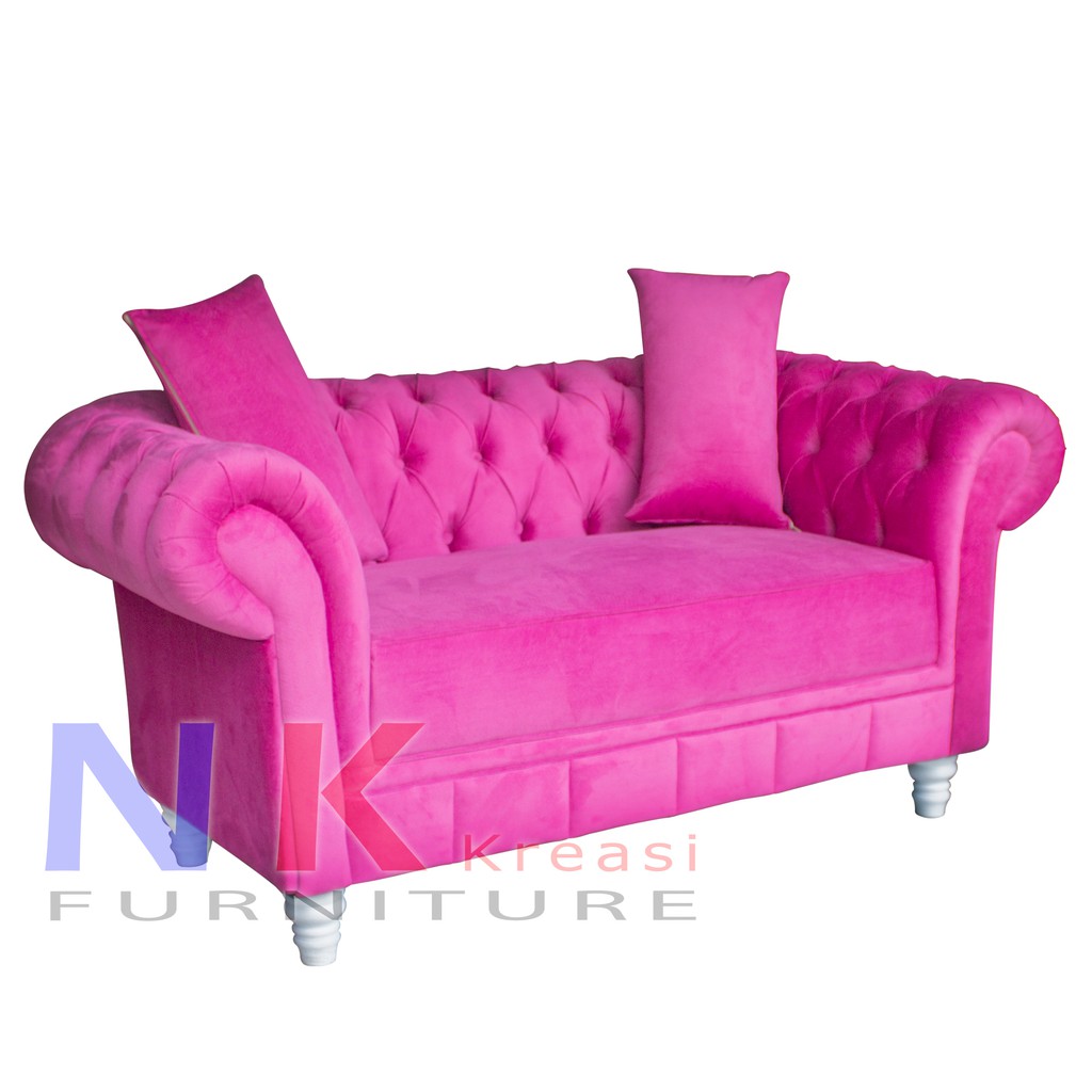 Jual Sofa Chesterfield 2 Seater, Kursi 2 Dudukan Mewah, Klasik Modern ...