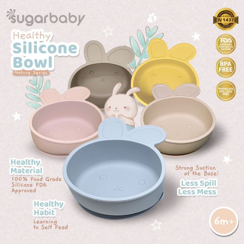 Sugarbaby silicone bowl nature series mangkok makan silikon bayi