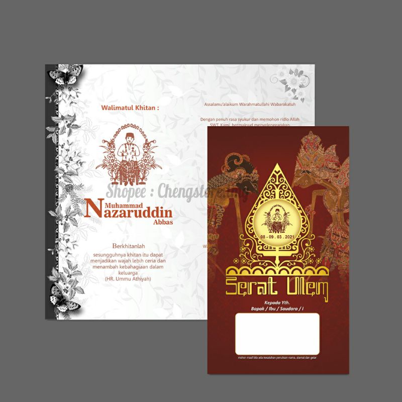 UNDANGAN PERNIKAHAN // KHITANAN WAYANG