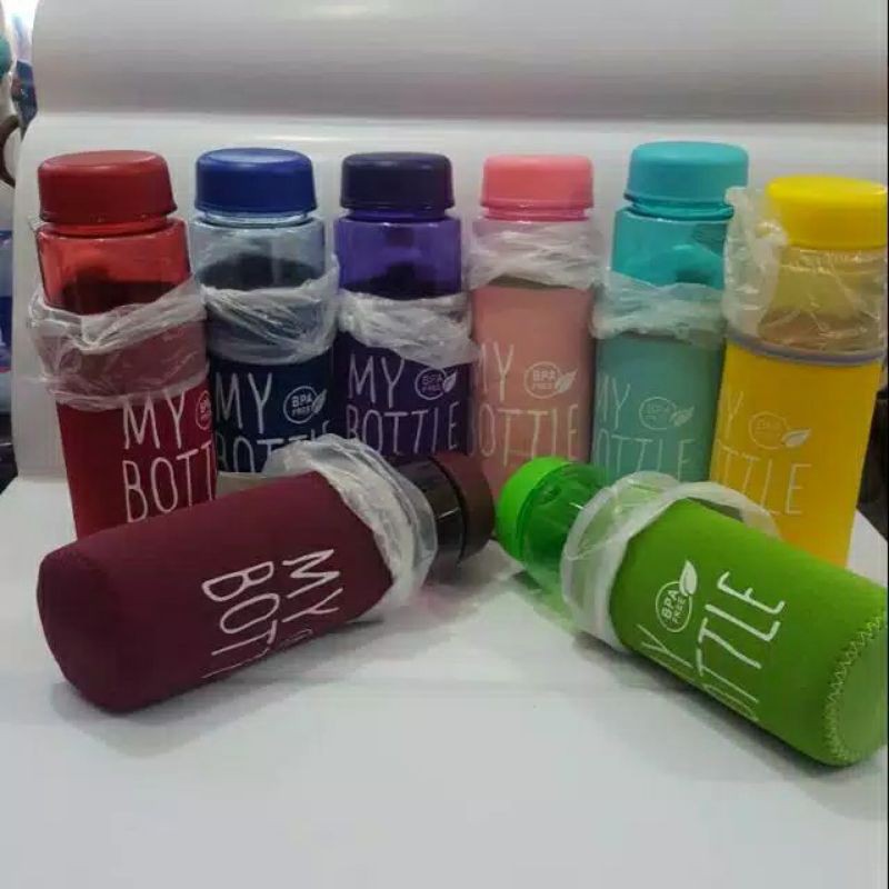MY.BOTTLE .1/2 SARUNG WARNA#BOTOL MINUM#BOTOL MURAH#
