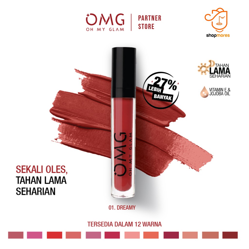 OMG OH MY GLAM Matte Kiss Lip Cream 01 Dreamy 3.5 g