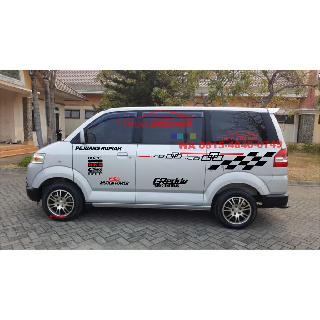 Stiker Mobil Suzuki Apv Arena Stiker Cutting Mobil Apv Luxio Grand Max Terbaru Termurah Shopee Indonesia