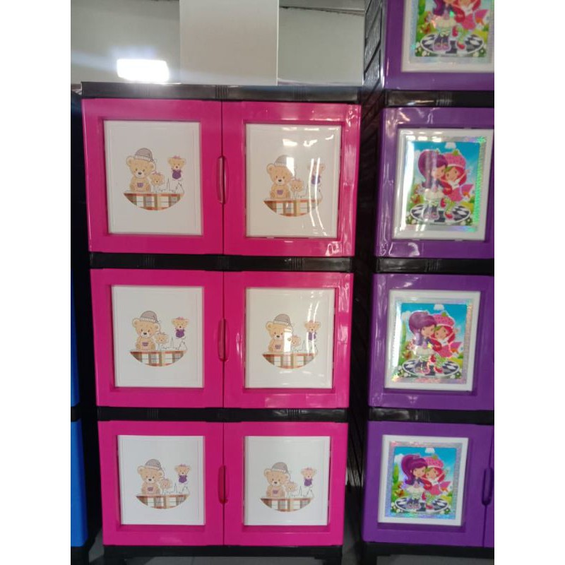 lemari plastik 3 susun