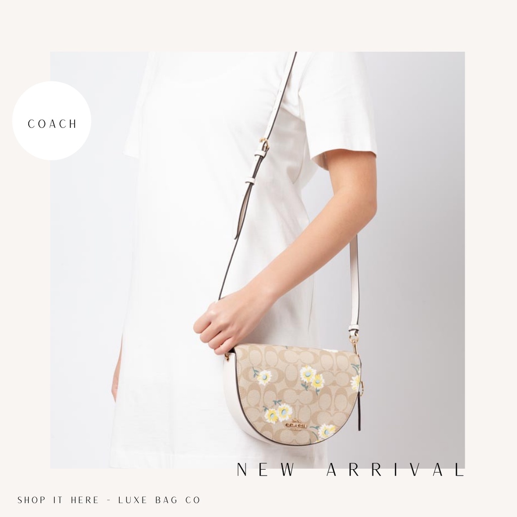 Coach Ellen Crossbody In Signature Canvas With Daisy Print
